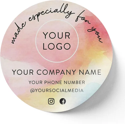 Vista 43 de Calcomanías de vinilo personalizadas con tu imagen, texto, diseño y logotipo. Etiquetas comerciales personalizadas impermeables para embalaje