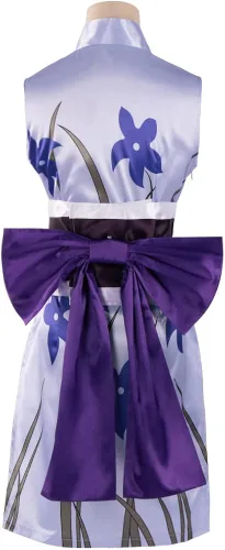 Vista 3 de GWOKDAN Nico Robin - Disfraz de cosplay de anime kimono, vestido de una pieza, conjunto completo para mujer