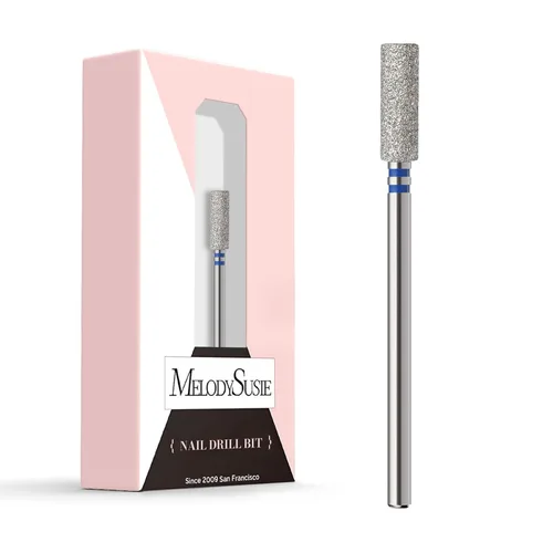 Vista 13 de MelodySusie Broca para uñas de limpieza de cutículas en forma de pera de 1.2mm, 3/32'', Limpiador profesional de carburo diamantado de seguridad
