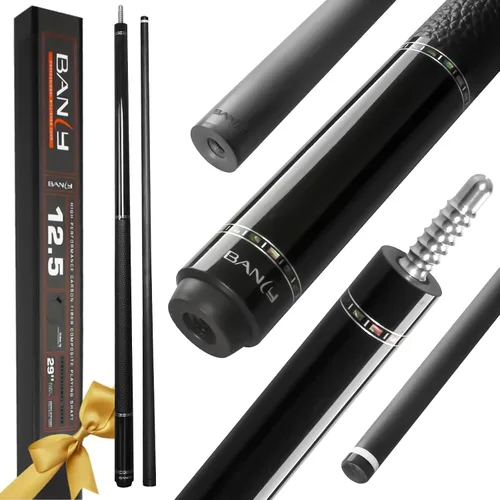 Vista 16 de Banly Carbon Fiber Pool Cue Stick 12.5mm Time Crystal Tip, Low Deflection Pool Cue Professional Billiard Cue Sticks with Gift Box