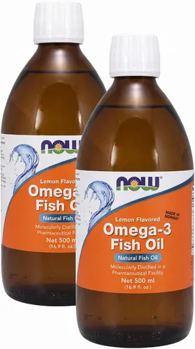 Vista 7 de NOW Suplementos, aceite de pescado líquido omega-3, destilado molecularmente, sabor a limón, 16.9 onzas