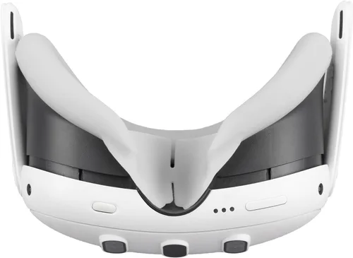 Vista 3 de AZURAOKEY Silicone VR Face Cover Compatible with Meta Quest 3 VR Headset Washable Face Cushion Pad Replacement Mask Face Pad Sweatproof with Light
