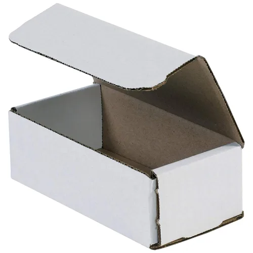 Vista 10 de Box USA Cajas de envío pequeñas 5"L x 4"W x 3"H, paquete de 50 - Cajas blancas a prueba de aplastamiento para embalaje, almacenamiento, regalos