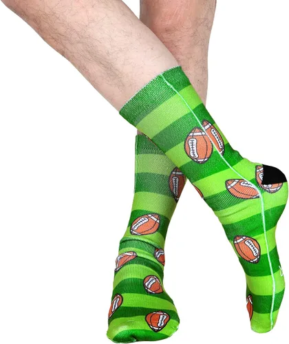 Vista 5 de Calcetines divertidos y locos para hombre, coloridos y geniales estampados en 3D, gráficos de alimentos de animales, calcetines atléticos, regalo