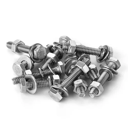Vista 8 de Tornillos de cabeza hexagonal de 1/4-20 x 1-1/2 pulgadas, tornillos, tuercas, arandelas planas y de bloqueo, kit surtido de acero inoxidable 304