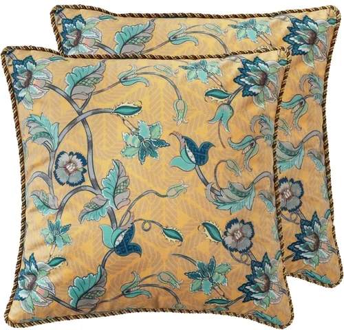 Vista 68 de patdrea Funda de almohada de terciopelo francés de diseño, 18 x 18 pulgadas Aviario