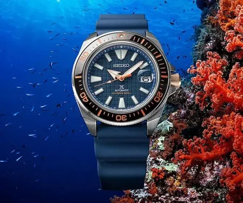Vista 4 de Seiko Prospex SRPH43K1 - Reloj deportivo automático para buceo de 6562ft Azul Deportes