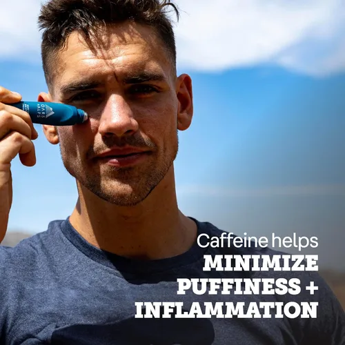Vista 5 de Oars + Alps Wake Up - Rodillo de ojos y desinflador de ojos, cuidado de la piel probado por dermatólogos con infusión de cafeína y aloe vera, apto