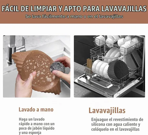 Vista 5 de 2 paquetes de forros de silicona para freidora de aire, olla para freidora de aire de 3 a 5 cuartos de galón, cesta de freidora de aire de silicona