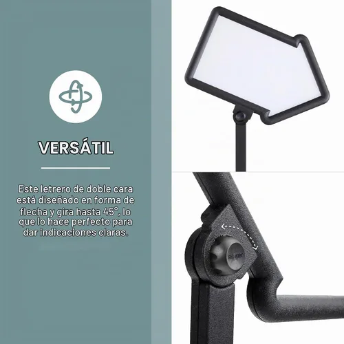 Vista 3 de Safco Products Pizarra rectangular para escribir mensajes, Negro