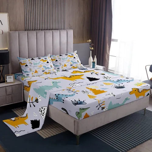 Vista 23 de Erosebridal Highland Cow - Juego de sábanas de tamaño individual con diseño de rosas para niños, niñas, adolescentes, adultos, animales salvajes