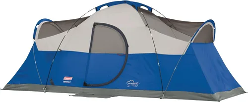 Vista 2 de Coleman Montana Camping Tent with Rainfly, Weatherproof Family Tent Sets Up in 15 Mins, Fits Multiple Airbeds