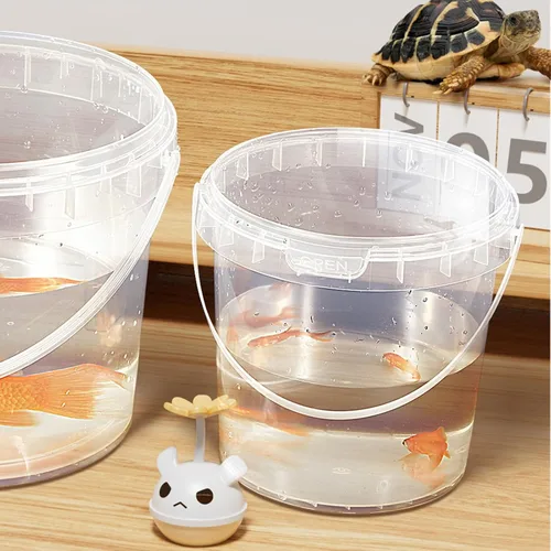 Vista 8 de Paquete de 24 cubos de helado con tapas y asas, cubo de plástico transparente para ron de 25 onzas/33 onzas, recipientes de bebidas de cóctel, cubo