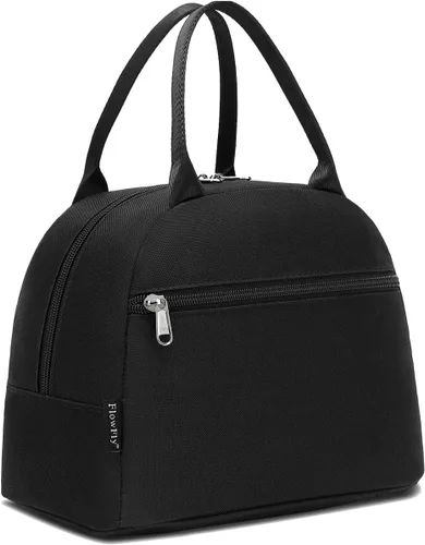 Vista 23 de Bolsa de almuerzo aislada FlowFly - Bolsa de asas organizadora para mujeres/hombres, Alpaca