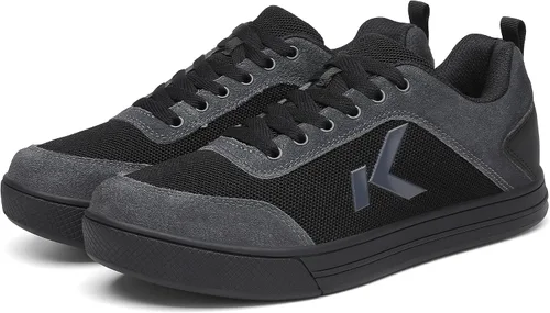 Vista 5 de Zapatos de ciclismo de montaña para hombre con pedales planos adecuados para montar en montaña, ciclismo y viajes