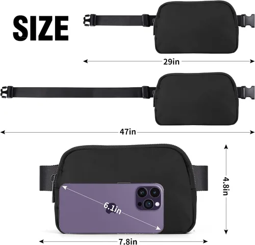 Vista 6 de Fanny Pack-P, Negro -, Riñoneras
