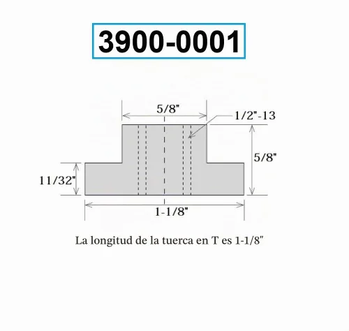 Vista 5 de HHIP 3900-0001 Kit de sujeción de 58 piezas (ranura en T de 5/8 pulgadas) Tamaño de perno 1/2-13
