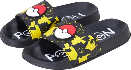 Vista 6 de Pokemon Sandalias Pikachu para niños, sandalias 3D sin cordones para playapiscina (niño pequeñoniño grande)