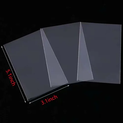 Vista 2 de Protectores de tarjetas de recetas de cocina, protectores de tarjetas de recetas de vinilo transparente, fundas de tarjetas de recetas de 3 x 5