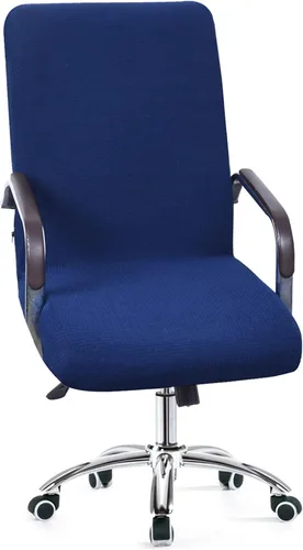 Vista 15 de YOPOIY Funda impermeable para silla de computadora, funda elástica para silla de oficina con funda para reposabrazos gratis, extraíble y lavable