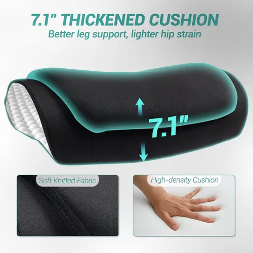 Vista 7 de Silla de Oficina Grande y Alta de 750 LBS, Silla Ejecutiva de Servicio Pesado con Brazos 4D, Silla Ergonómica de Escritorio para Computadora