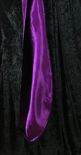 Vista 4 de Bata de terciopelo para Halloween, cosplay, unisex, talla única, extra larga