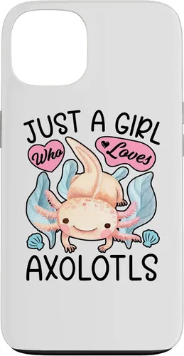 Vista 7 de Just A Girl Who Loves Axolotls Axolotl Lovers Funny Kawaii Case for iPhone 16