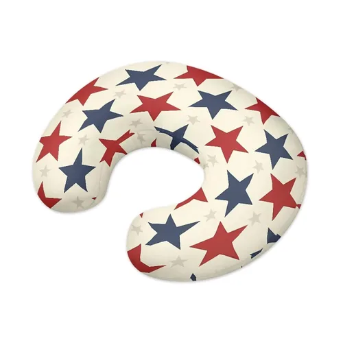 Vista 2 de American Stars - Funda de almohada de lactancia suave y cómoda para recién nacido, resistente a las manchas y a los arañazos del 4 de julio