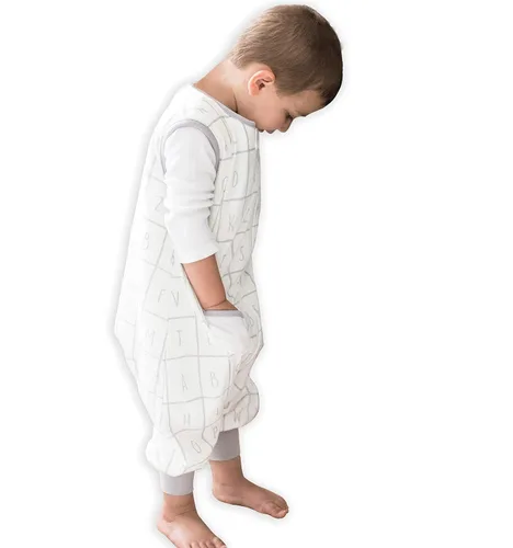 Vista 12 de Dreamsuit Saco de Dormir para Niños Pequeños con Pies – Saco de Dormir Caminante con Piernas, Rayón hecho de Bambú, Verano 0.8 TOG, Cremallera de 2