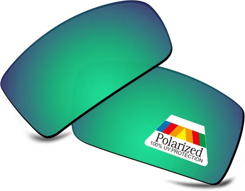 Vista 19 de Bwake Lentes de repuesto para gafas de sol Oakley Gibston OO9449 POLARIZADAS Negro + Azul + Rojo Fuego