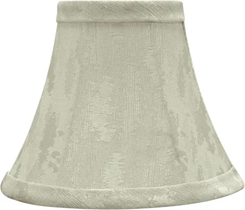 Vista 19 de Aspen Creative 30008 Lámpara de araña con forma de campana pequeña, color beige, parte superior de 3 pulgadas x 6 pulgadas inferior x 5 pulgadas