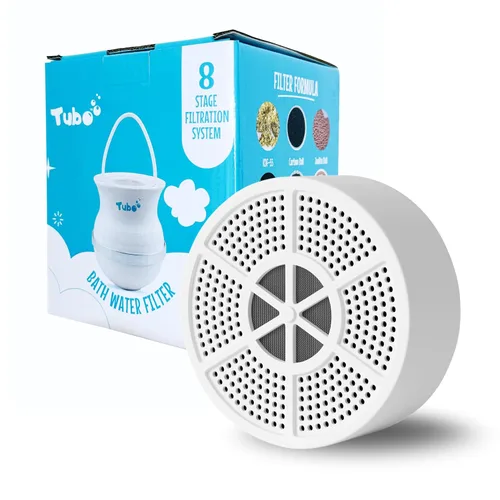 Vista 8 de Filtro de Baño Tubo 2.0 - El Filtro de Agua de Baño Original de 8 Etapas para Grifo de Tina - Elimina el 99% del Cloro y Contaminantes - Sin BPA