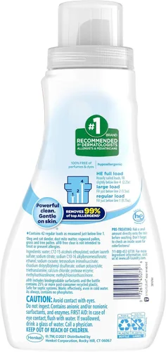 Vista 2 de All Small and Mighty - Detergente para ropa libre y transparente, 32 onzas