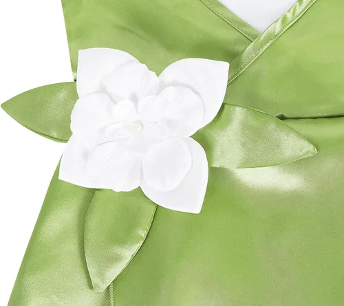 Vista 6 de Cotrio Vestidos de princesa para niñas, disfraz de Halloween para fiesta de cumpleaños con coronavarita mágica