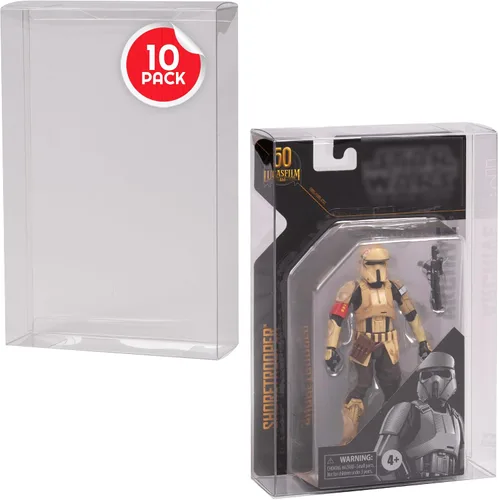 Vista 10 de EVORETRO Caja de exhibición y protector para figuras de acción Compatible con Star Wars, Marvel Legends y GI Joe (con tarjeta) Figura de 3.75