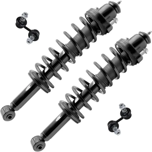 Vista 27 de Detroit Axle - Kit de 4 piezas RWD Puntales Delanteros Barras Estabilizadoras para Ford F-150 2021 2022 2023 2024, 2 Puntales con Resorte Helicoidal