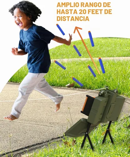 Vista 3 de Skywin Set de acción de juguete para juegos de simulación – Control remoto incluido, compatible con blasters de espuma (verde) Mando a distancia