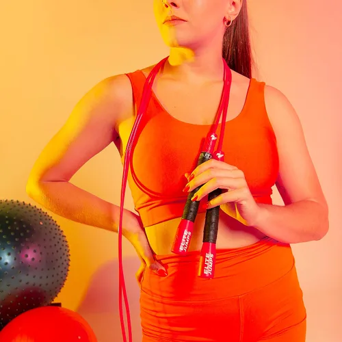 Vista 8 de Elite Jumps The Freestyle Rope - Cuerdas de salto de PVC para fitness, cuerdas de salto para adultos de primera calidad para fitness, cuerda