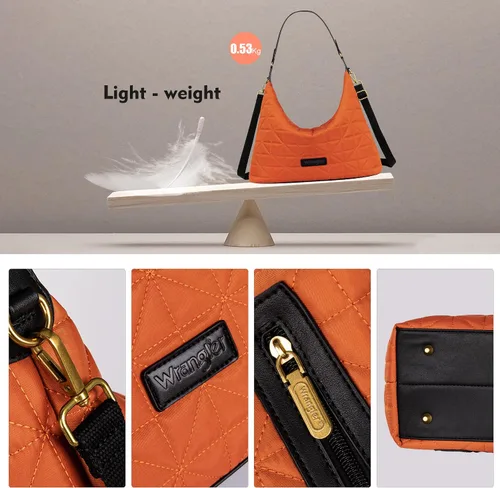 Vista 4 de Wranger Hobo acolchado grande para mujer