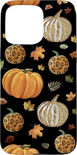 Vista 28 de iPhone 16 Falling leaves Autumn and Pumpkin Happy Fall Phone Case