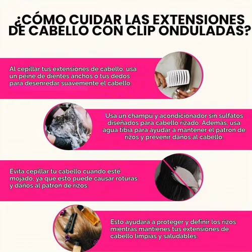 Vista 9 de Extensiones de cabello Lashey con clip, 100% cabello humano real, liso tipo afro, borde invisible, sin costuras, con clip, 3.53 oz, negro natural