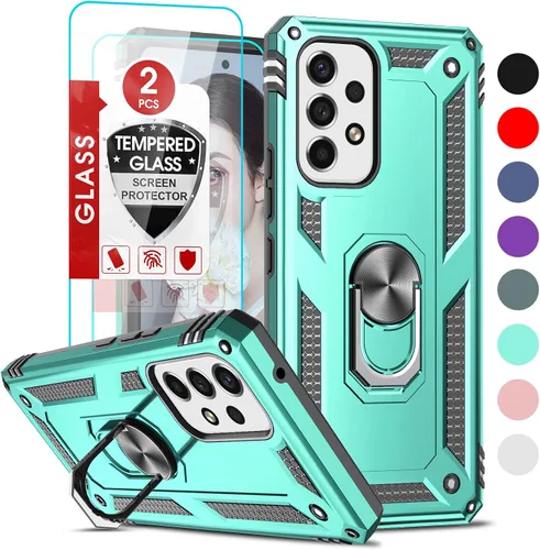 Vista 180 de LeYi Funda para Moto G Stylus 2022 4G (no compatible con 5G), funda para Moto G Stylus con 2 protectores de pantalla, funda protectora de grado Oro