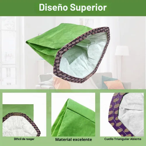 Vista 5 de Paquete de 30 bolsas de microfiltro 107666 compatibles con aspiradora ProTeam GoFit 3, mochila de 3 cuartos de galón