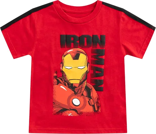 Vista 4 de Marvel Boys' Marvel Avengers Boy's 4-Pack Superhero Short Sleeve Tee Shirt Set Multi