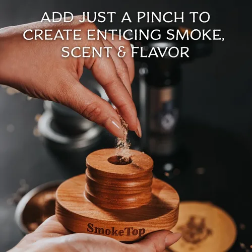Vista 7 de Bolsa SmokeTop® de 4 onzas, chips ahumadores de cóctel para cócteles antiguos, whisky y bourbon - por Middleton Mixology Made in the USA (800 usos)