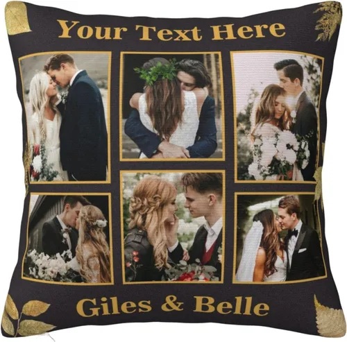 Vista 19 de Regalos para mamá - Funda de almohada personalizada con fotos, funda de almohada personalizada con foto para mamá, funda de almohada personalizada