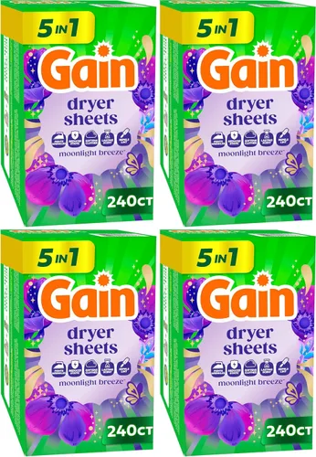 Vista 12 de Gain Hojas para secadora, aroma Moonlight Breeze, 120