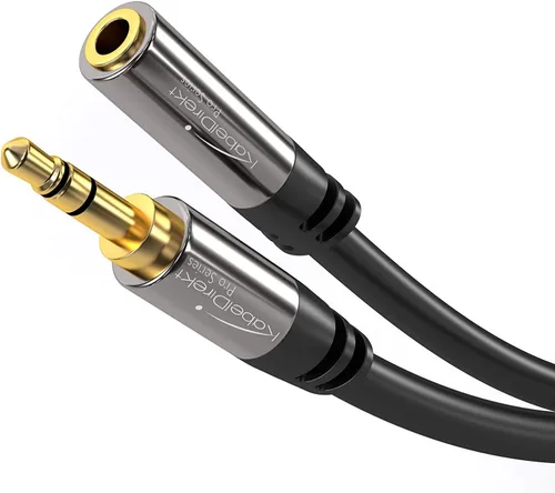 Vista 7 de KabelDirekt cable de extensión de audio estéreo macho a hembra (1/8 pulgada)