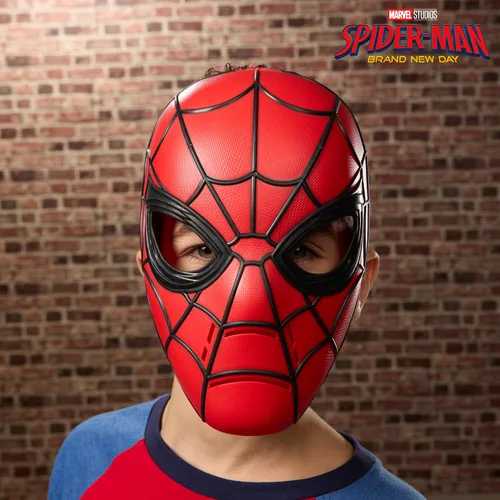 Vista 5 de Marvel Studios Spider-Man: Máscara de disfraz de juego de rol, juguetes de superhéroes para niños, mayores de 5 años