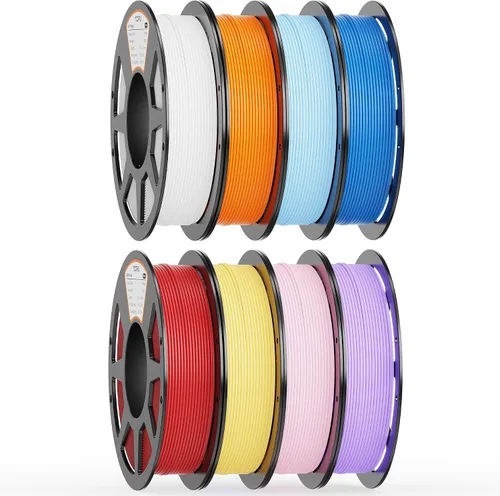 Vista 35 de Paquete de filamento PLA de 0.069 pulgadas, 8 colores vibrantes, apto para Pla Bundle-250gx8-112020006